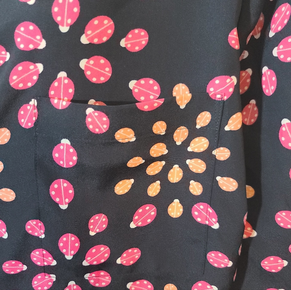 Crown & Ivy Navy Ladybug Dress Sz 18 - Picture 7 of 7